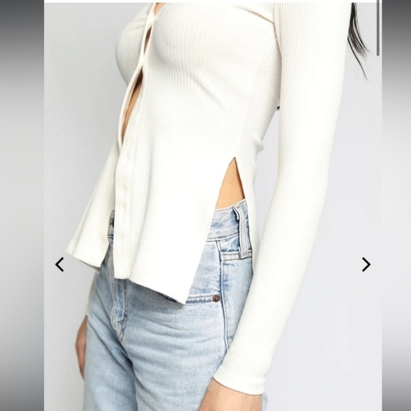 The Range Alloy Ribbed LS Button Down Cream Size S - Picture 2 of 8